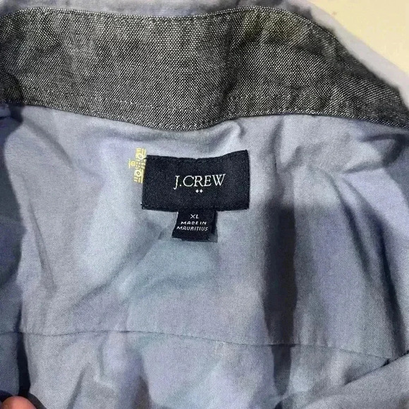 J. Crew Blue Bi-Plane Airplane Print Button Front Oxford Shirt Men’s Size XL - Picture 4 of 6